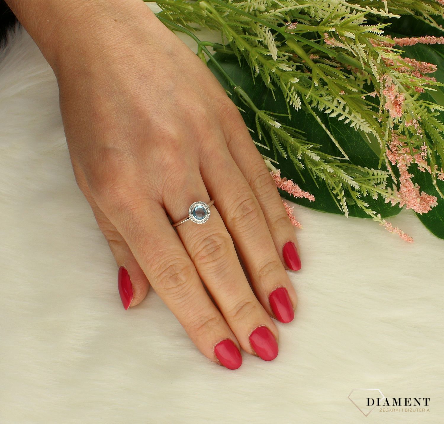 Pierścionek z białego złota DIAMENT, topaz i diamenty 0660027051 HSI.  (4).jpg